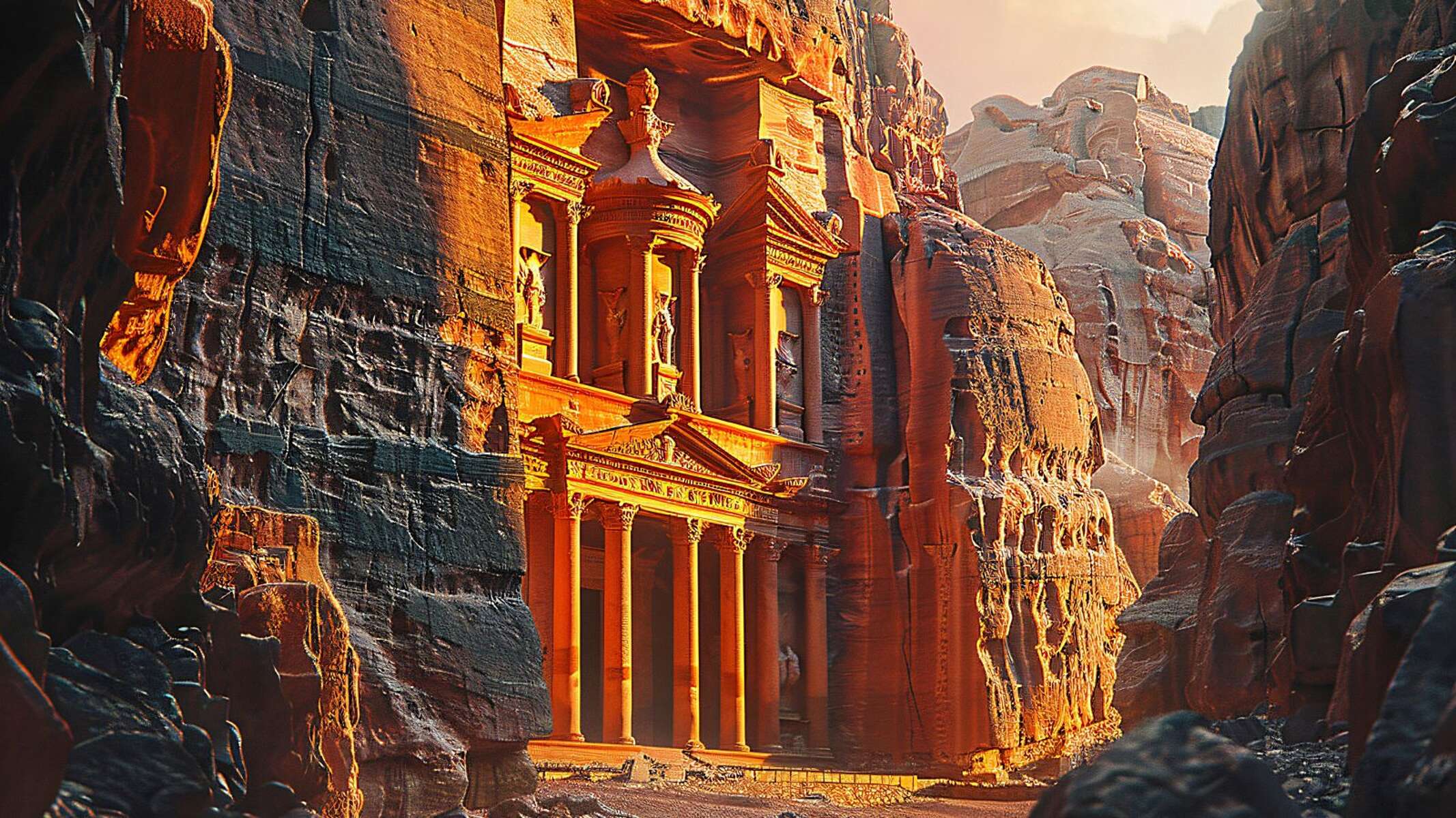 The Temenos Gate in the centre of Petra