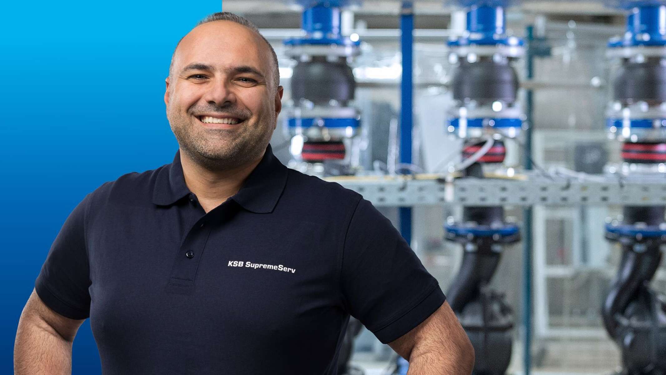 Serviço de manutenção da KSB SupremeServ para bombas e válvulas
