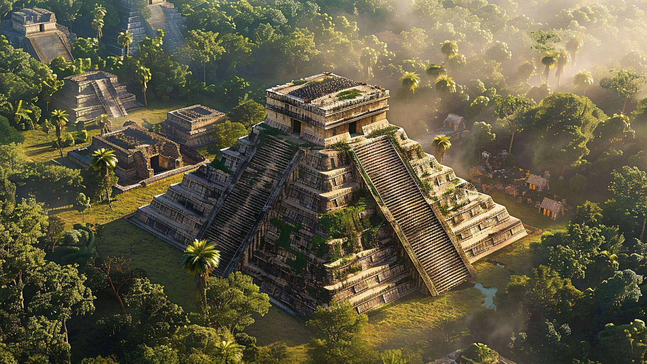 Pirámide maya de Chichén Itzá en Yucatán