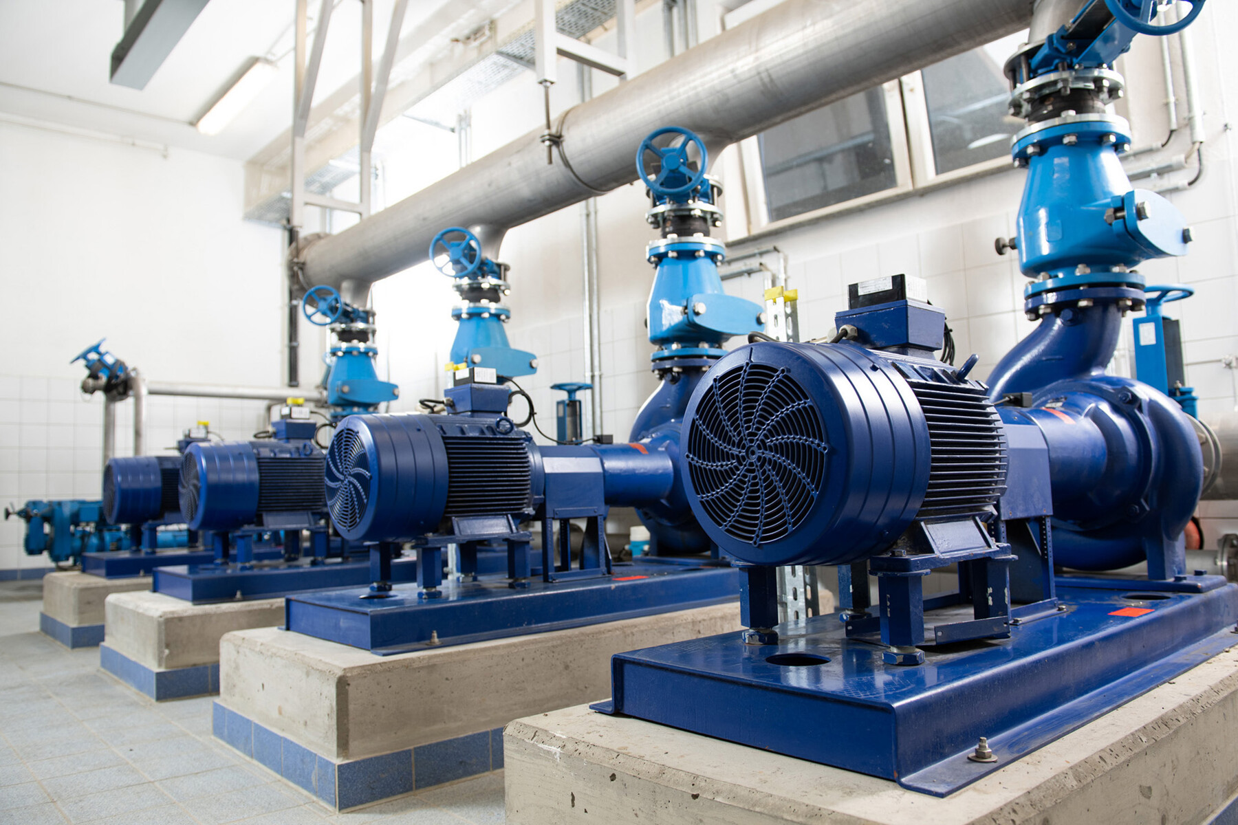 System incorporating piping, pumps and valves