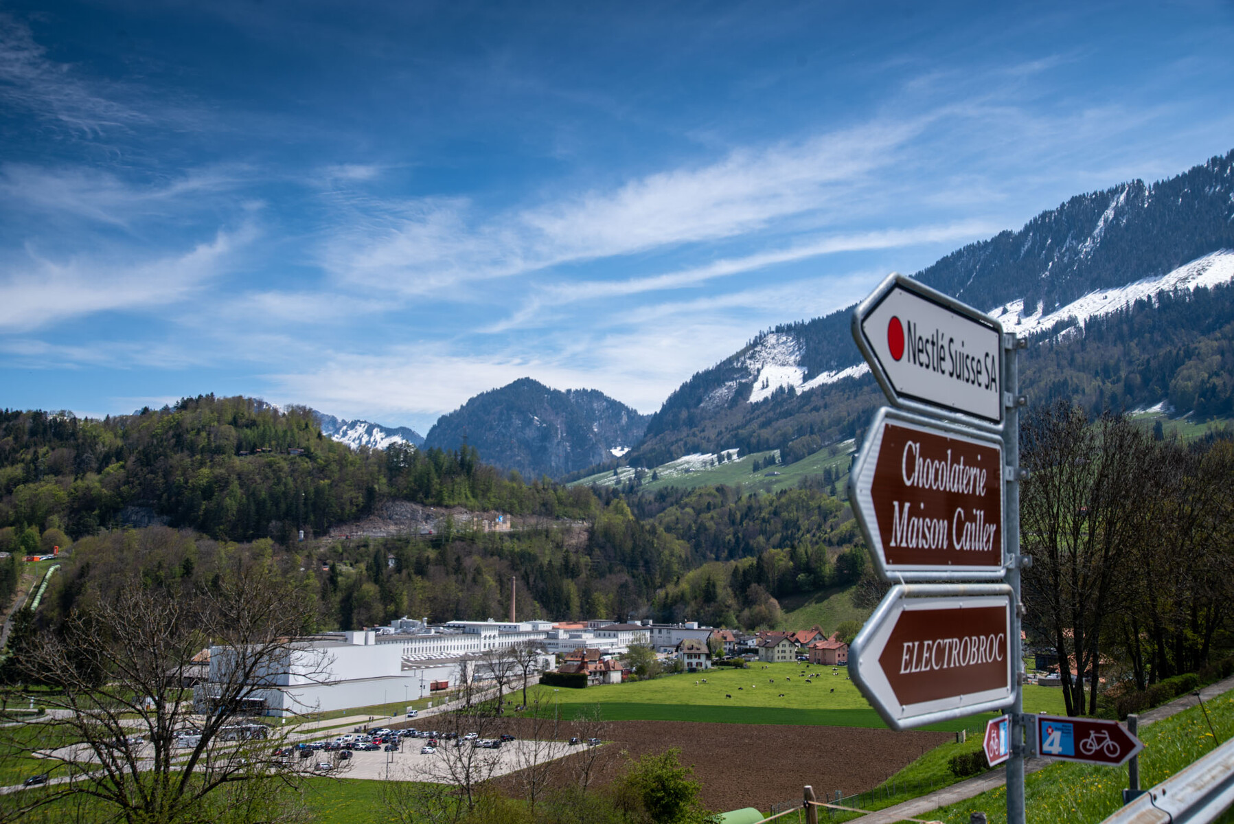 The Nestlé Cailler chocolate factory