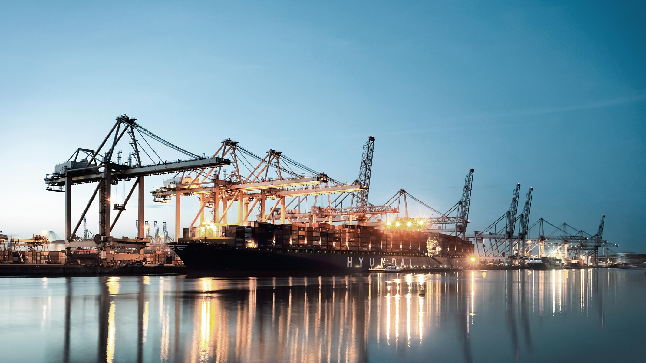 Cargo ship in the port