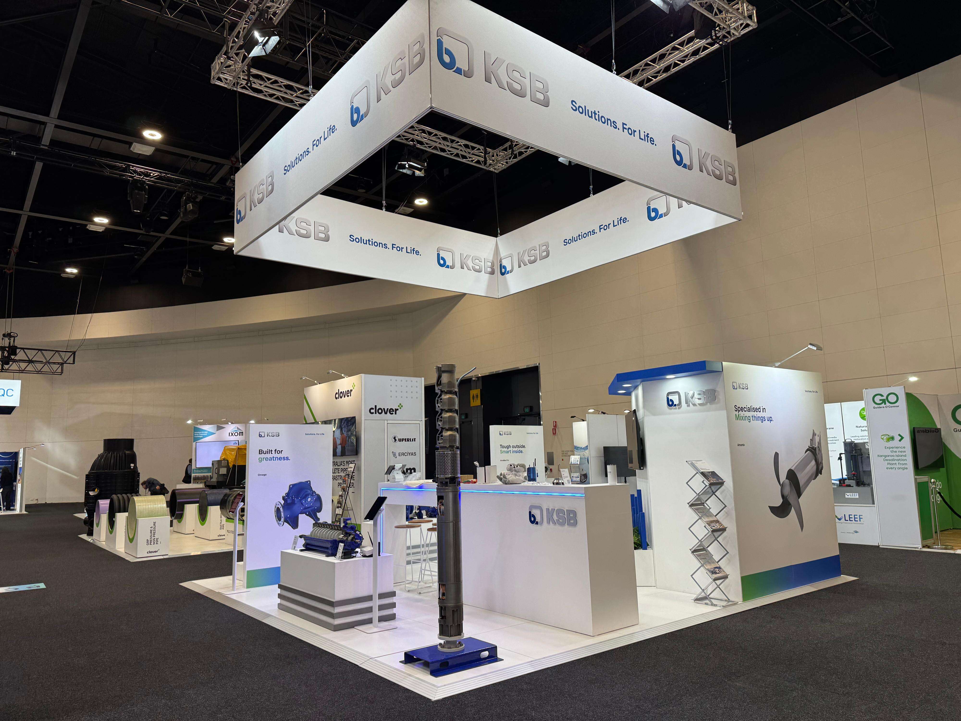 KSB stand at a trade fair