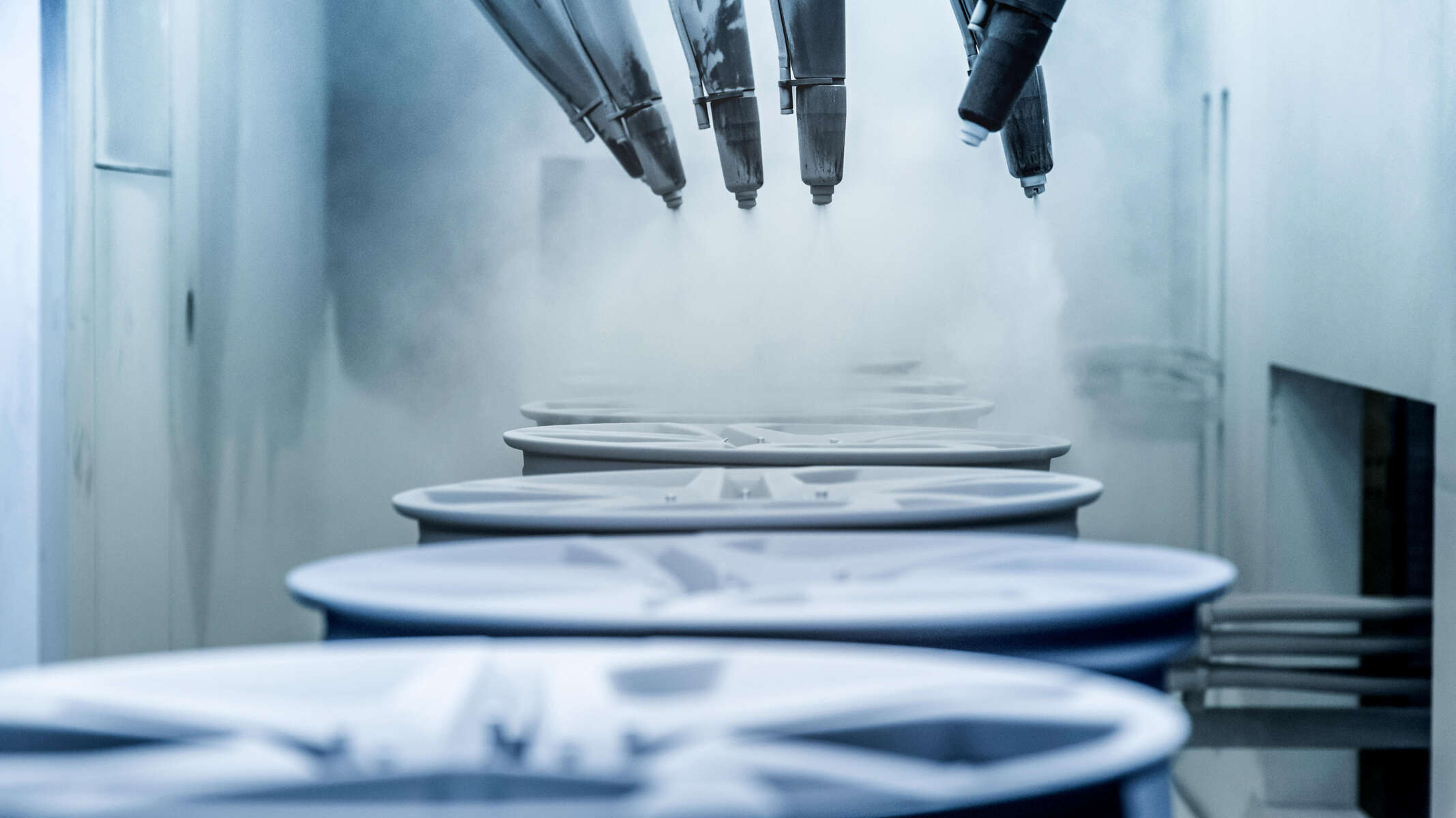 Tratamento de superfícies de aros de automóveis