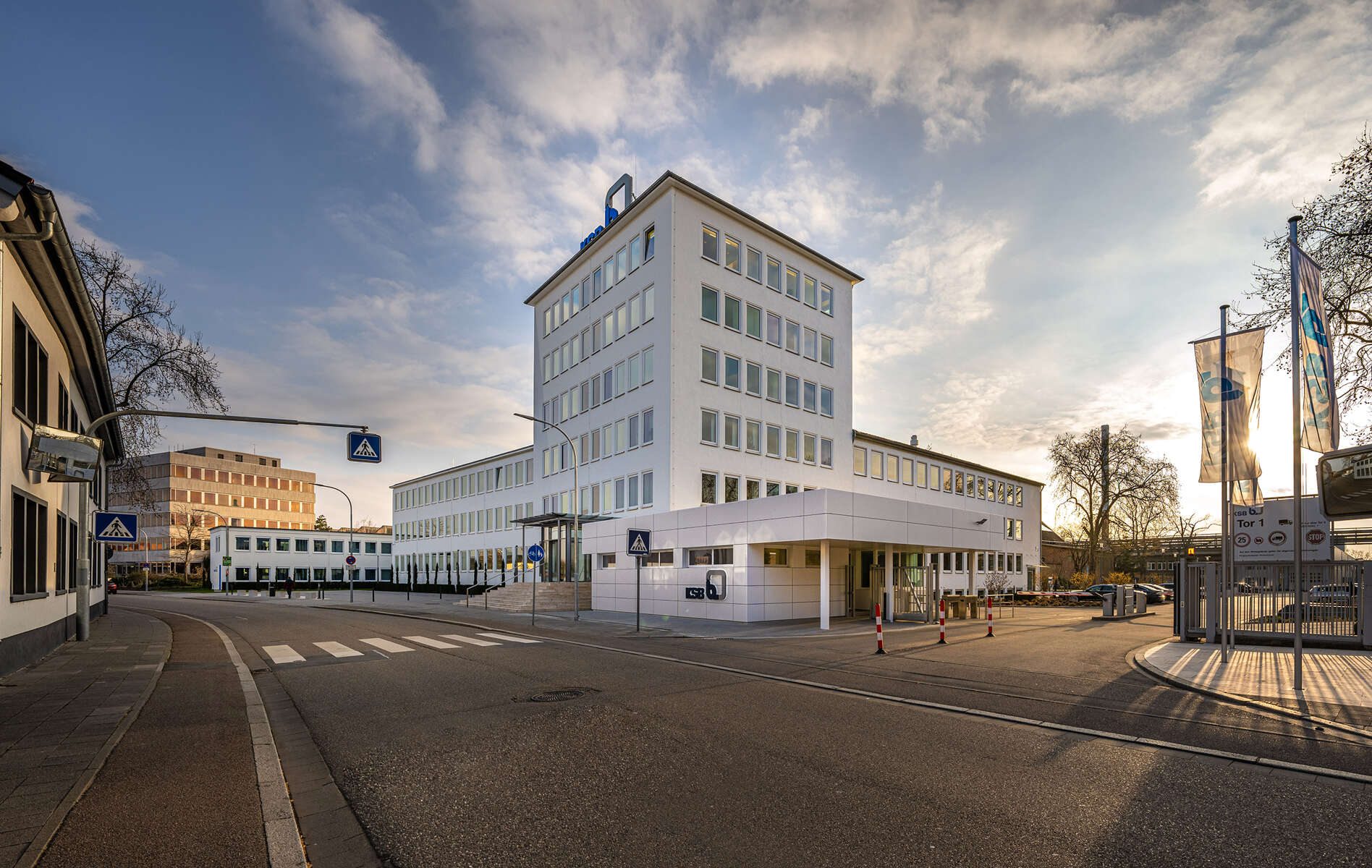 KSB main entrance and office buildings