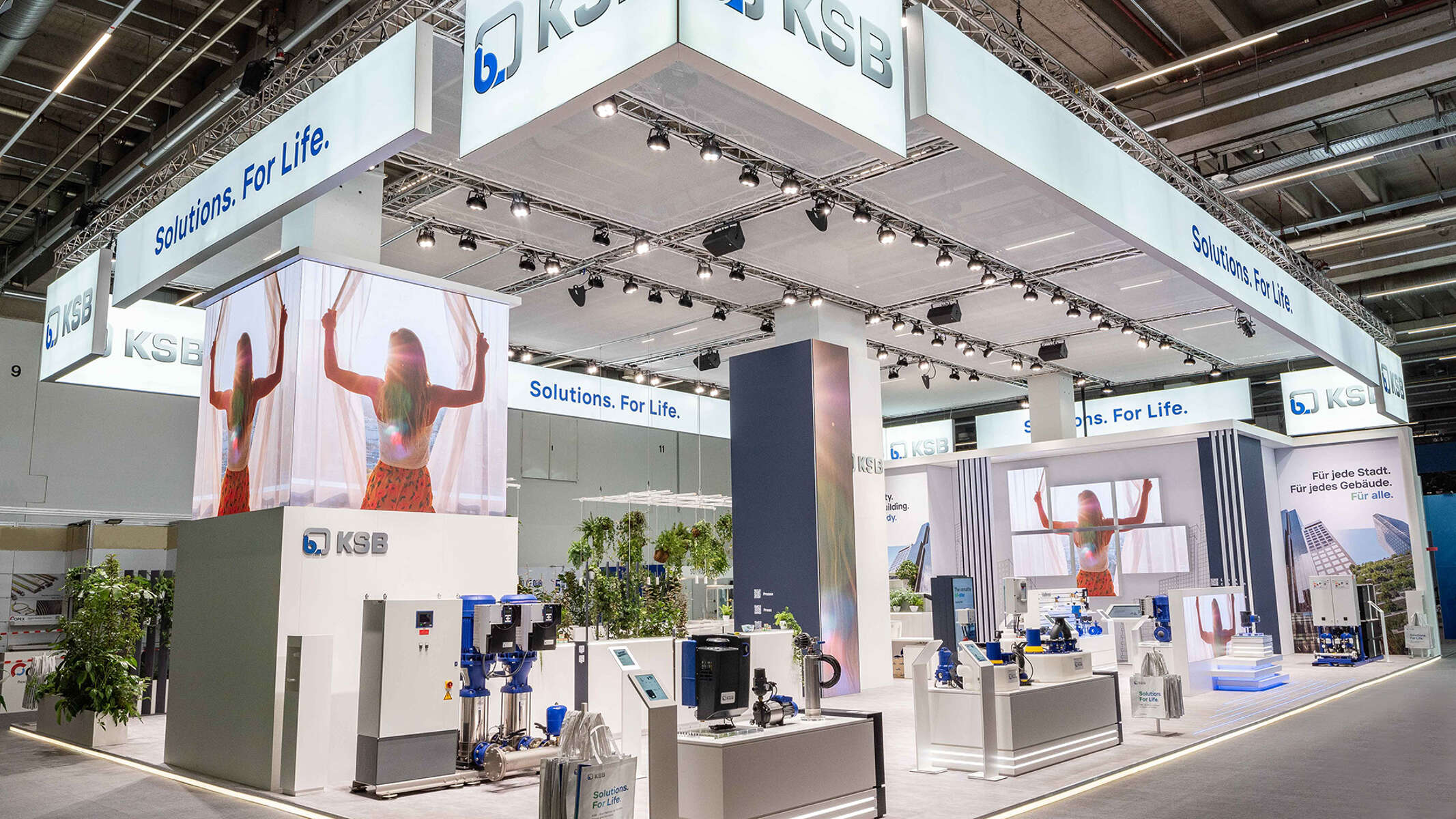 KSB stand at a trade fair