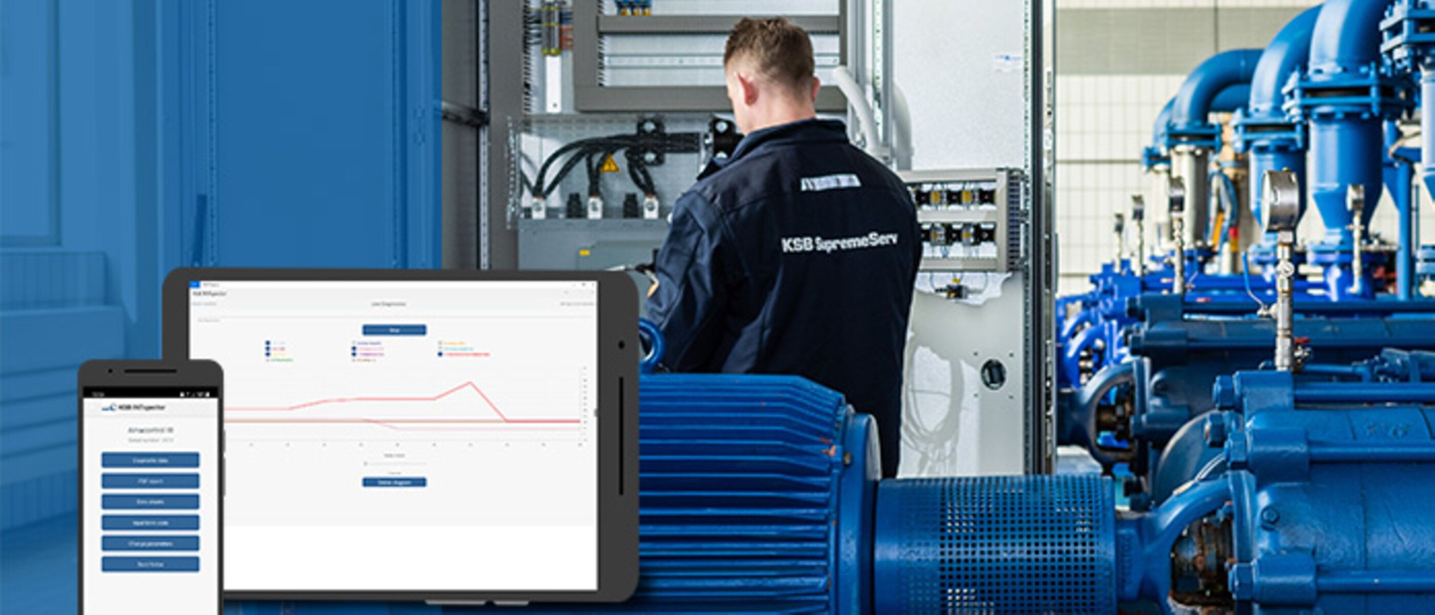KSB Amacontrol: per la protezione e il monitoraggio di pompe, sistemi di pompaggio e agitatori sommersi.