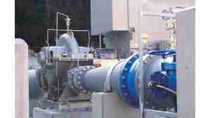 Water transport pump of the series RDLO WPS77 pumping station with water transport pumps of the RDLO series