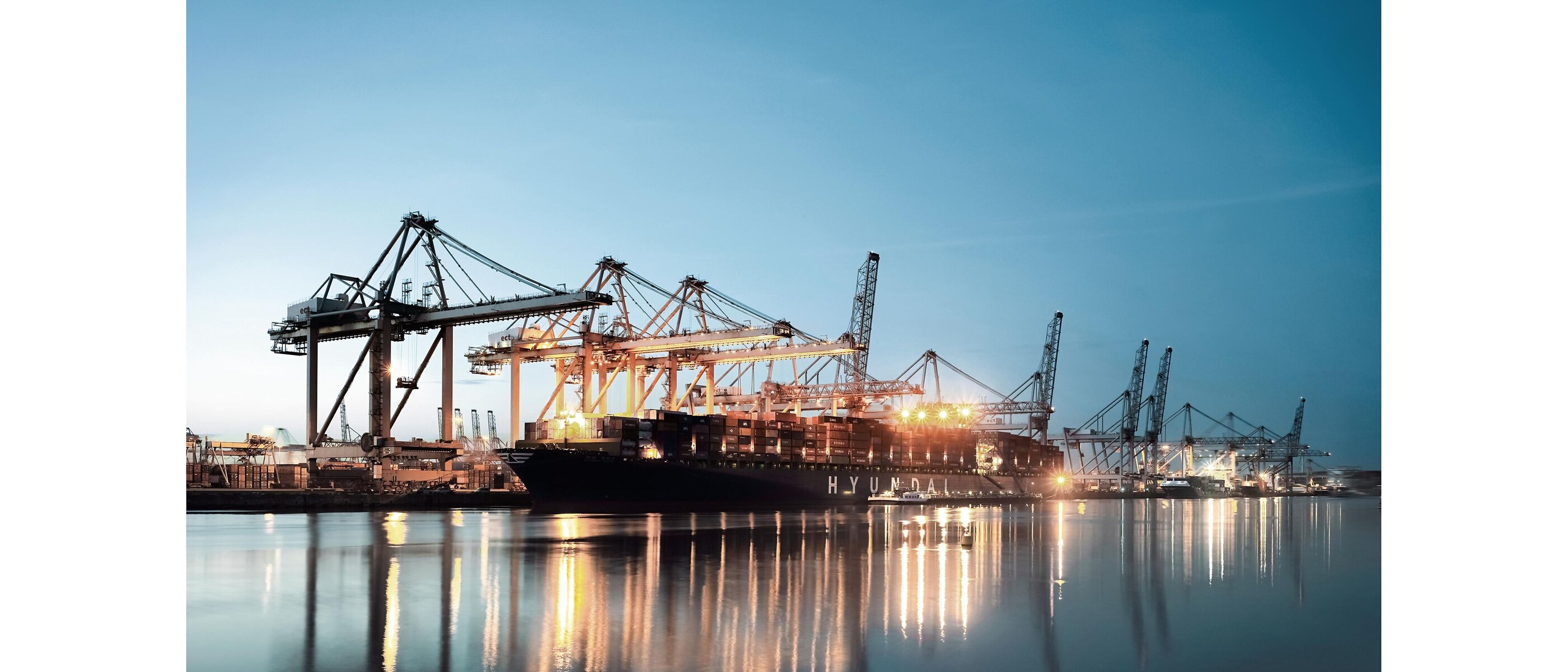 Cargo ship in the port