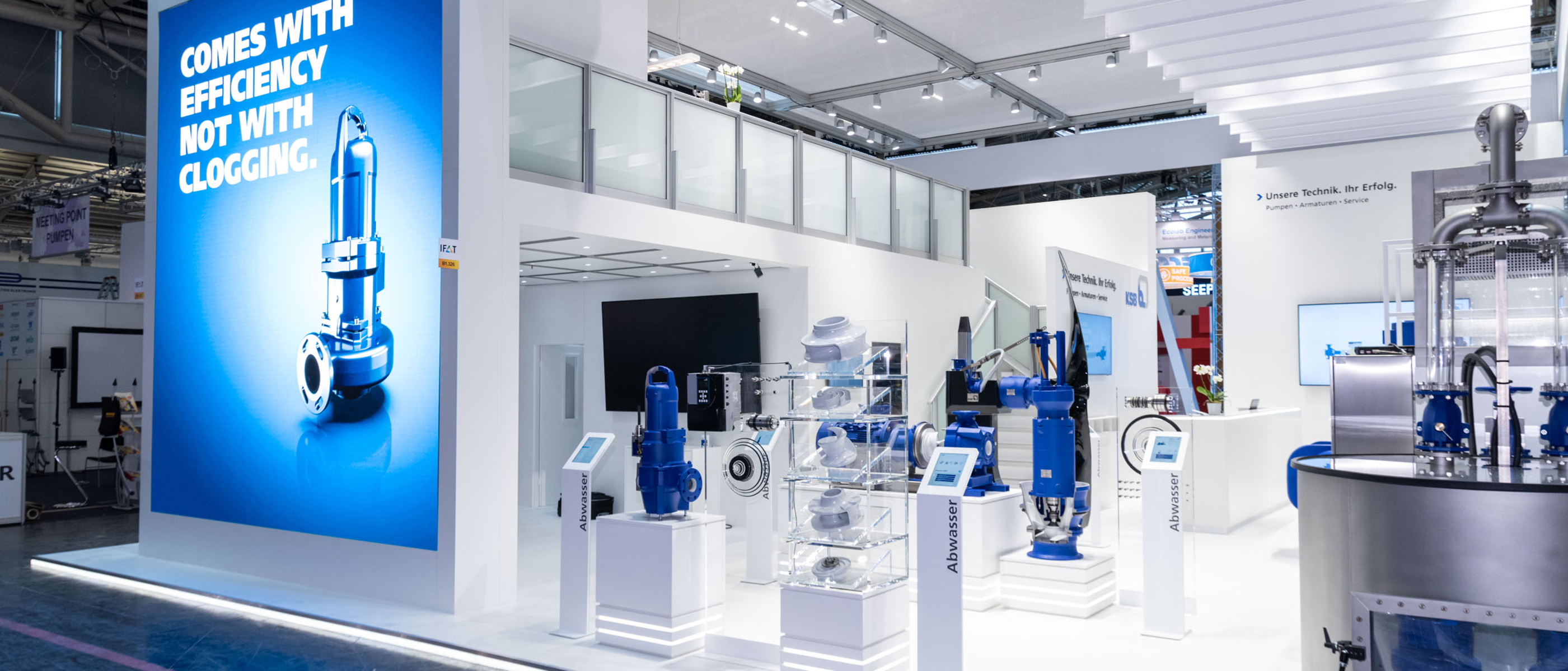 KSB stand at a trade fair