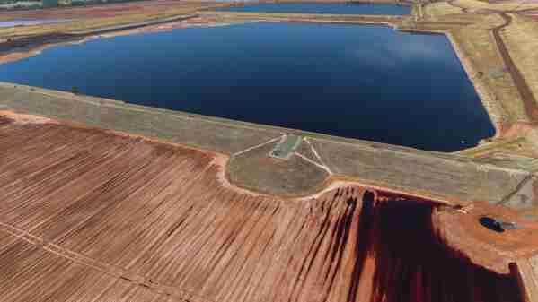Lago Bagger y depósitos de sedimentación