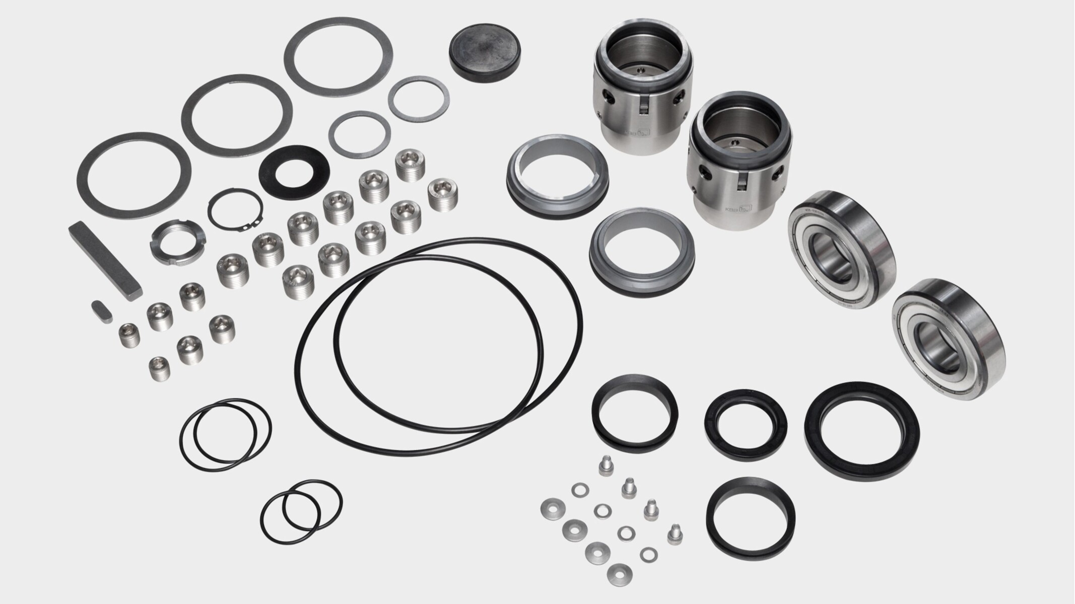 Overview spare parts kit of a KSB Omega pump