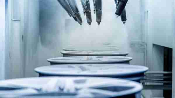 Surface treatment of car rims